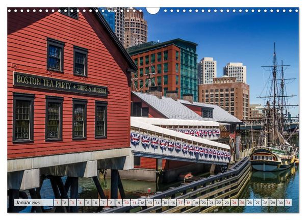 Produktbild: Stadtansichten aus Boston (Wandkalender 2026 DIN A3 quer), CALVENDO Monatskalender