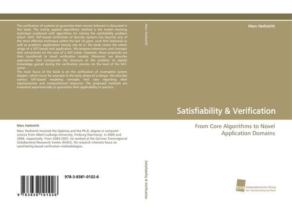 Produktbild: Satisfiability & Verification