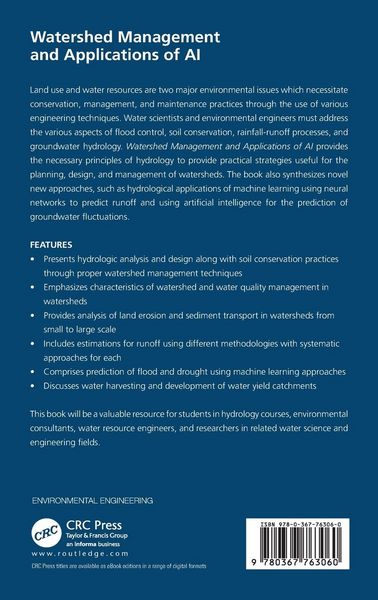 Produktbild: Watershed Management and Applications of AI