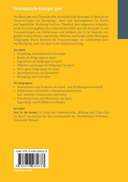 Produktbild: Fachdidaktische Konzepte Sport