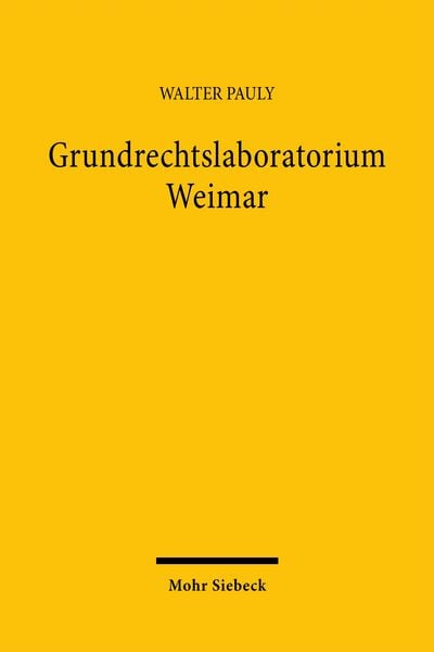 Produktbild: Grundrechtslaboratorium Weimar