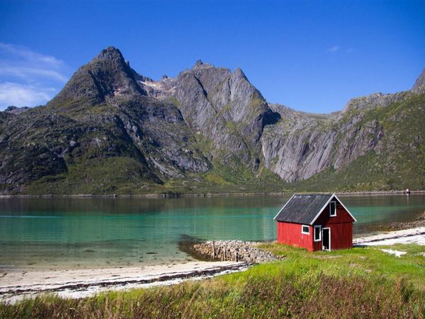 Produktbild: CALVENDO Puzzle Fjord der Lofoten | 1000 Teile Lege-Gr&ouml;&szlig;e 64x48cm Foto-Puzzle f&uuml;r gl&uuml;ckliche Stunden