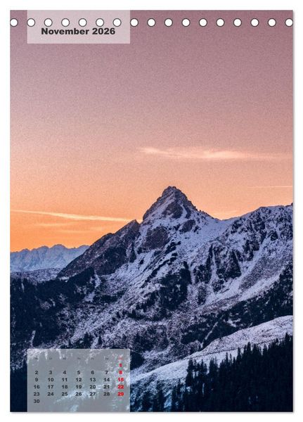 Produktbild: Alpine Jahreszeiten: Ein Jahr in den Bergen (Tischkalender 2026 DIN A5 hoch), CALVENDO Monatskalender