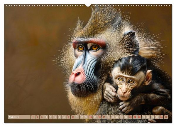Produktbild: Tierkinder des S&uuml;dens (hochwertiger Premium Wandkalender 2026 DIN A2 quer), Kunstdruck in Hochglanz