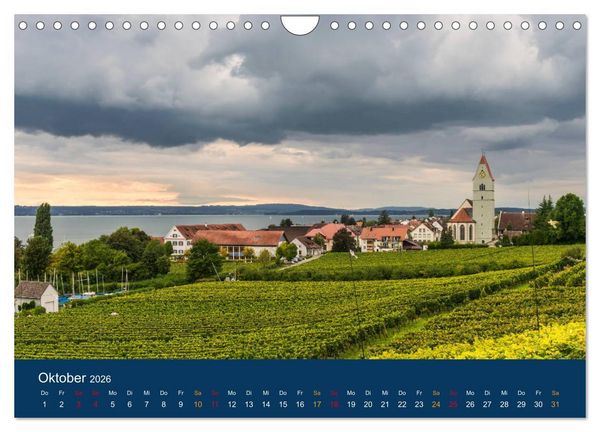 Produktbild: Ansichten vom Bodensee (Wandkalender 2026 DIN A4 quer), CALVENDO Monatskalender