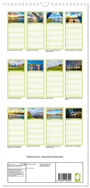 Produktbild: Familienplaner 2026 - Wilhelmshaven - Bezaubernde Momente mit 5 Spalten (Wandkalender, 21 x 45 cm) CALVENDO