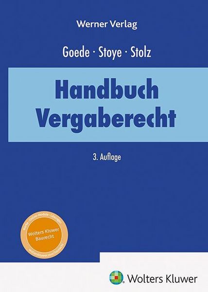 Produktbild: Handbuch des Vergaberechts