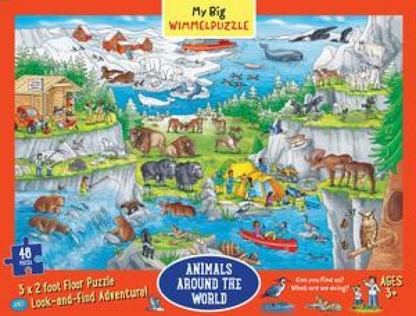 My Big Wimmelpuzzle--Animals Around the World