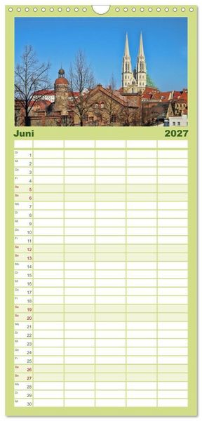 Produktbild: Familienplaner 2027 - G&ouml;rlitz - Die Perle Niederschlesiens mit 5 Spalten (Wandkalender, 21 x 45 cm) CALVENDO
