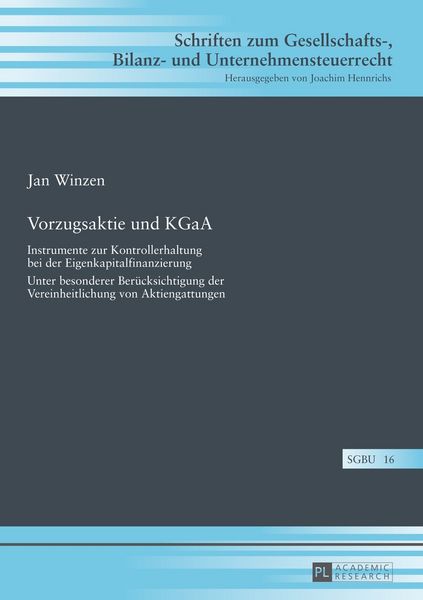 Produktbild: Vorzugsaktie und KGaA