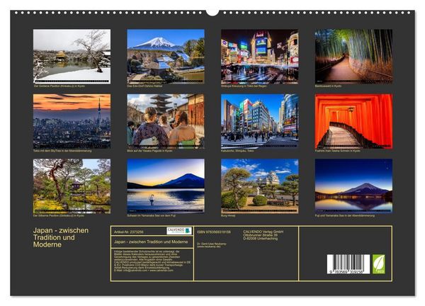 Produktbild: Japan - zwischen Tradition und Moderne (hochwertiger Premium Wandkalender 2027 DIN A2 quer), Kunstdruck in Hochglanz