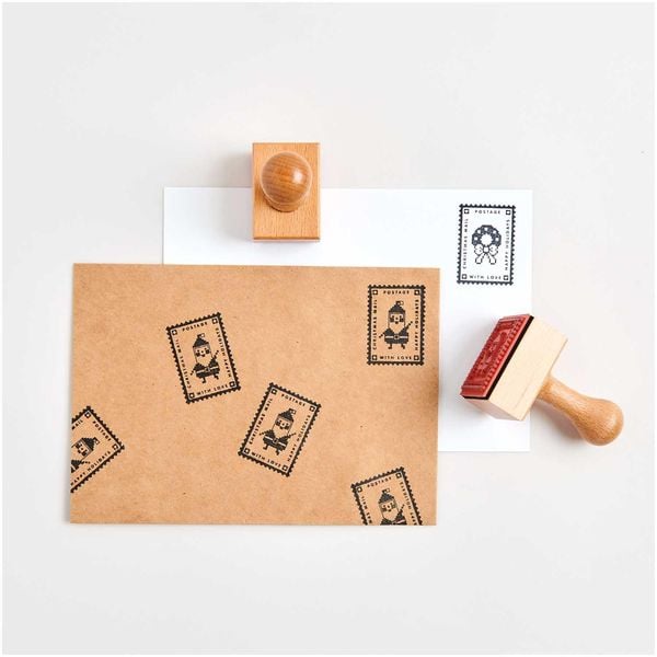 Produktbild: Stempel Weihnachtspost, Kranz 100% 32 x 45 x 70 mm