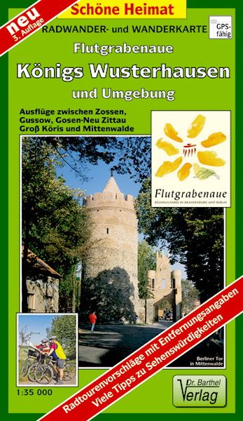Produktbild: Flutgrabenaue K&ouml;nigs Wusterhausen und Umgebung 1 : 35 000. Radwander- und Wanderkarte