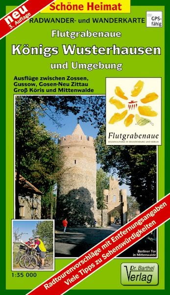 Produktbild: Radwander- und Wanderkarte Flutgrabenaue, K&ouml;nigs Wusterhausen und Umgebung