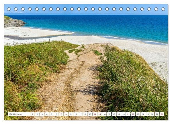 Produktbild: &Agrave; la d&eacute;couverte de la Bretagne - En Finist&egrave;re Sud (Calendrier de bureau 2026 DIN A5 vertical), CALVENDO calendrier mensuel