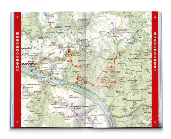 Produktbild: KOMPASS Wanderf&uuml;hrer Malerweg - Auf den Spuren der Romantiker durch die S&auml;chsische Schweiz, 18 Touren mit Extra-Tourenkarte