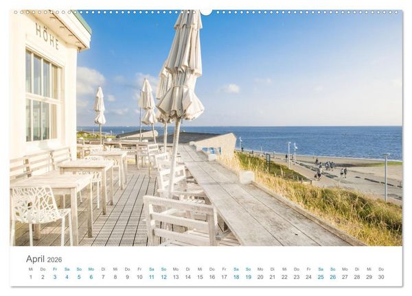 Produktbild: Norderney Sehnsuchtskalender (Wandkalender 2026 DIN A2 quer), CALVENDO Monatskalender