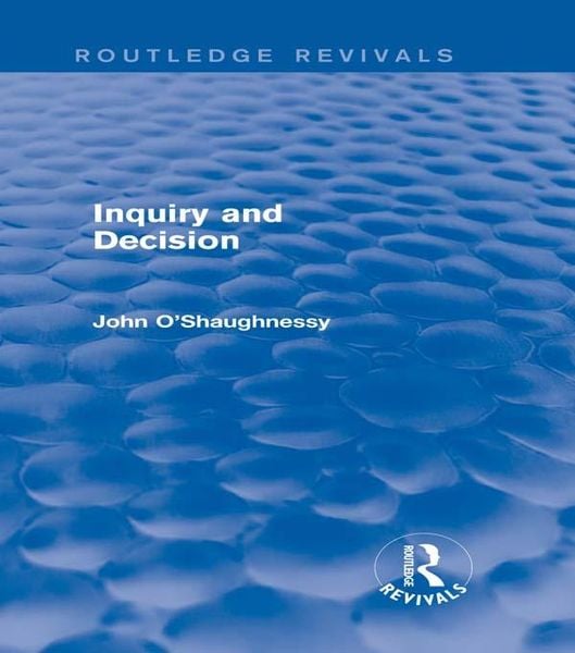 Produktbild: Inquiry and Decision (Routledge Revivals)
