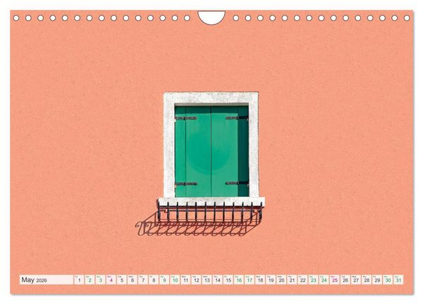 Produktbild: Burano and Minimalism (Wall Calendar 2026 DIN A4 landscape), CALVENDO 12 Month Wall Calendar