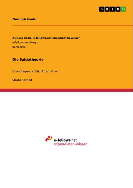 Produktbild: Die Saldotheorie