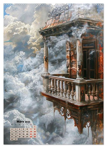 Produktbild: Surrealismus (hochwertiger Premium Wandkalender 2026 DIN A2 hoch), Kunstdruck in Hochglanz