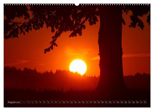 Produktbild: Zauberhafte Abendstimmung (hochwertiger Premium Wandkalender 2026 DIN A2 quer), Kunstdruck in Hochglanz