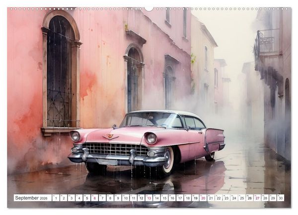 Produktbild: Oldtimer - Vergangenheit neu entdeckt (Wandkalender 2026 DIN A2 quer), CALVENDO Monatskalender