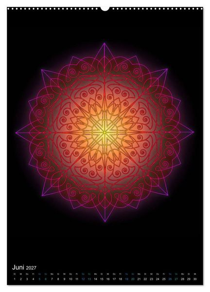 Produktbild: Mandala-Kalender 2027 (Wandkalender 2027 DIN A2 hoch), CALVENDO Monatskalender