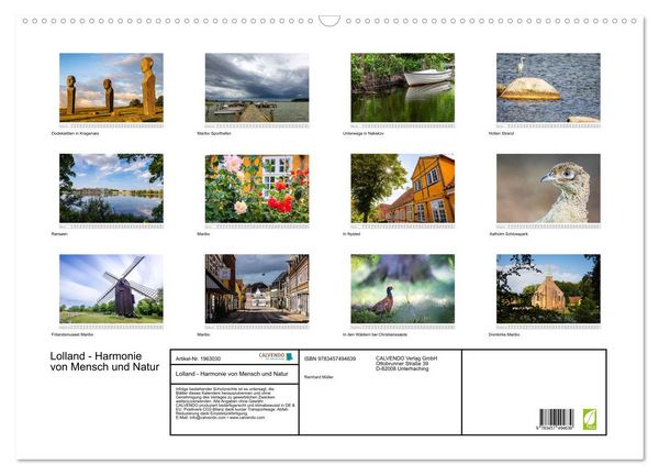 Produktbild: Lolland - Harmonie von Mensch und Natur (Wandkalender 2026 DIN A2 quer), CALVENDO Monatskalender
