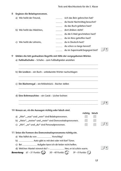 Produktbild: Fit in Test und Klassenarbeit &ndash; Deutsch 5./6. Klasse Gymnasium