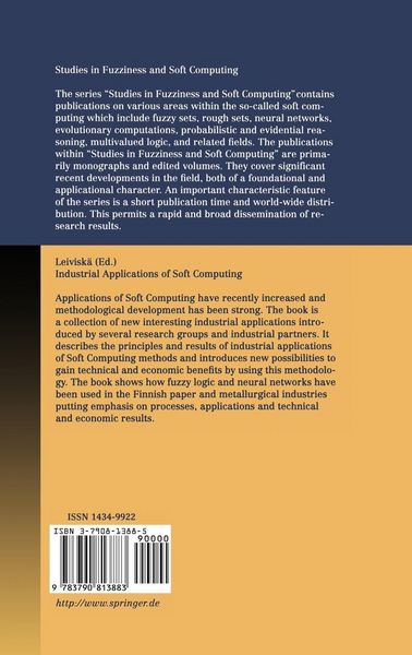 Produktbild: Industrial Applications of Soft Computing