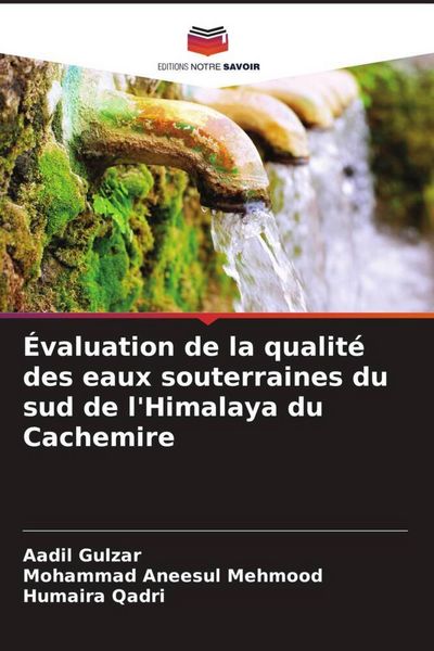 Produktbild: &Eacute;valuation de la qualit&eacute; des eaux souterraines du sud de l'Himalaya du Cachemire