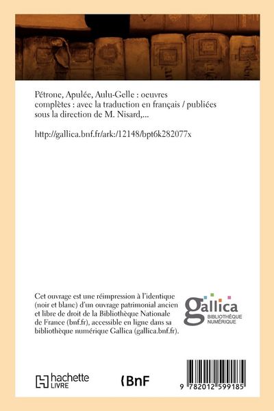 Produktbild: P&eacute;trone, Apul&eacute;e, Aulu-Gelle