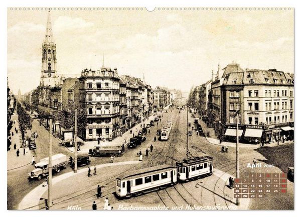 Produktbild: Historisches K&ouml;ln &ndash; Die Stadt auf historischen Karten (Wandkalender 2026 DIN A2 quer), CALVENDO Monatskalender