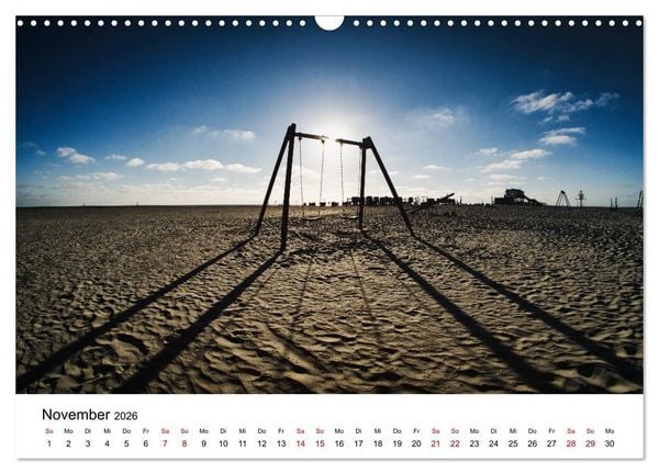 Produktbild: Sankt Peter-Ording. Licht, Schatten und Natur (Wandkalender 2026 DIN A3 quer), CALVENDO Monatskalender