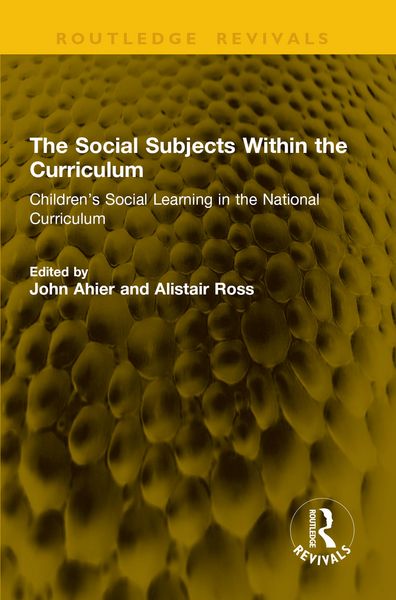 Produktbild: The Social Subjects Within the Curriculum