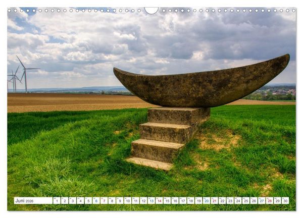 Produktbild: Steine an der Grenze - Wanderbare Kunst (Wandkalender 2026 DIN A3 quer), CALVENDO Monatskalender