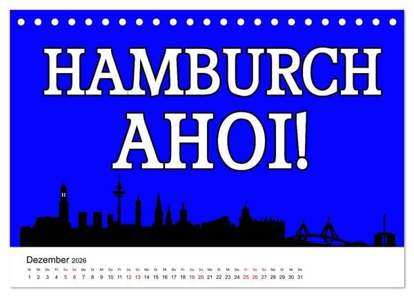 Produktbild: Hamburger Schnack (Tischkalender 2026 DIN A5 quer), CALVENDO Monatskalender