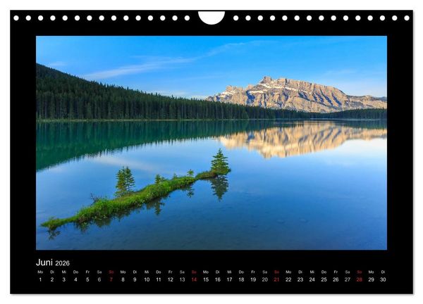 Produktbild: KANADA - Rocky Mountains (Wandkalender 2026 DIN A4 quer), CALVENDO Monatskalender