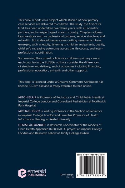Produktbild: Issues and Opportunities in Primary Health Care for Children in Europe