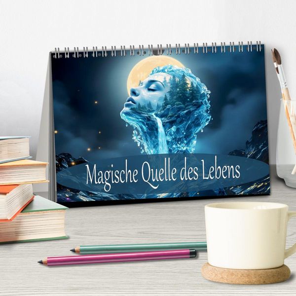Produktbild: Magische Quelle des Lebens (Tischkalender 2026 DIN A5 quer), CALVENDO Monatskalender