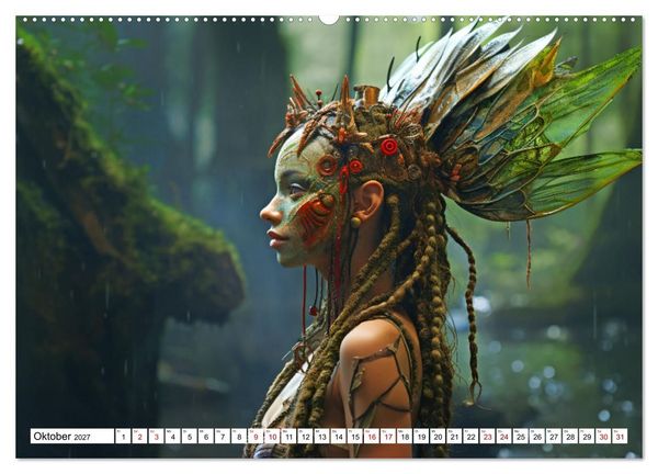 Produktbild: Mystische Kreaturen - Ein Jahr voller Magie und Fantasie (hochwertiger Premium Wandkalender 2027 DIN A2 quer), Kunstdruck in Hochglanz