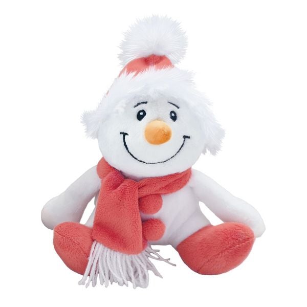 TRÖTSCH - Plüsch Schneemann rot