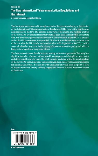 Produktbild: The New International Telecommunication Regulations and the Internet