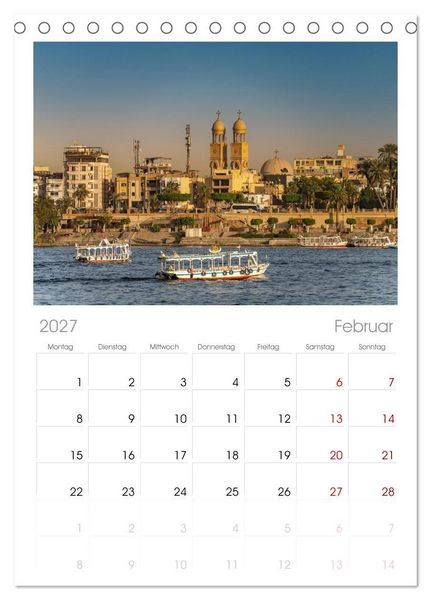 Produktbild: Tischplaner 2027 - Nordafrika - &Auml;gypten (A5 Tischkalender zum Aufstellen) CALVENDO