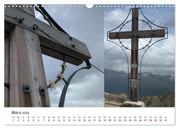 Produktbild: Bekannte und unbekannte S&uuml;dtiroler Gipfelkreuze im Detail (Wandkalender 2026 DIN A3 quer), CALVENDO Monatskalender