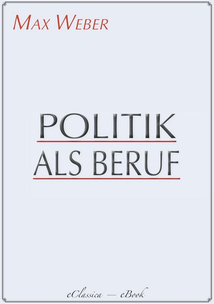 Produktbild: Politik als Beruf