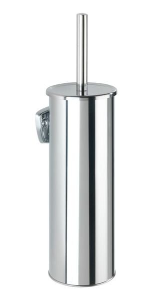 Produktbild: WC-Garnitur Mod. Basic, geschlossen, aus rostfreiem, gl&auml;nzendem Edelstahl