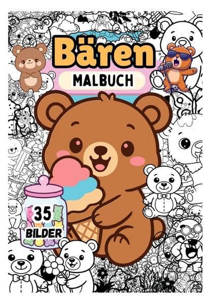 Produktbild: Niedliche B&auml;ren - Malbuch