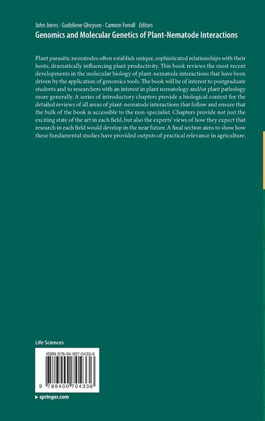 Produktbild: Genomics and Molecular Genetics of Plant-Nematode Interactions